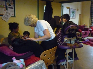 Peer massage workshops at WelCare